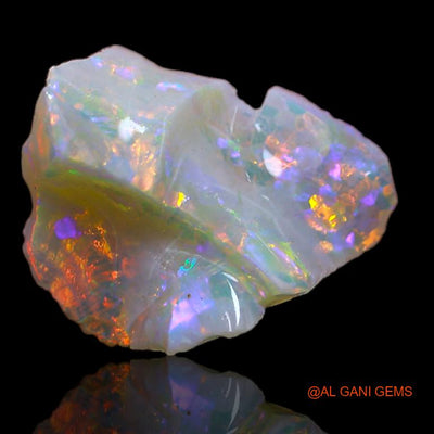 Natural Untreated Fire Opal Loose Gemstone Fancy Rough From Australia 3.60 Cts 14x13x5 mm R-362
