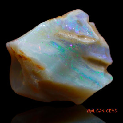 Natural Untreated Fire Opal Loose Gemstone Fancy Rough From Australia 8.00 Cts 11x10x7 mm R-365