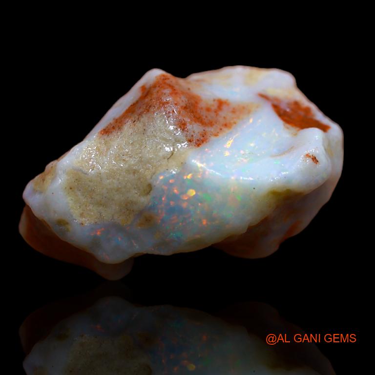 Natural Fire Opal Gemstone 15.50 Cts Loose Fancy Rough From Australia 19x10x7 mm R-366