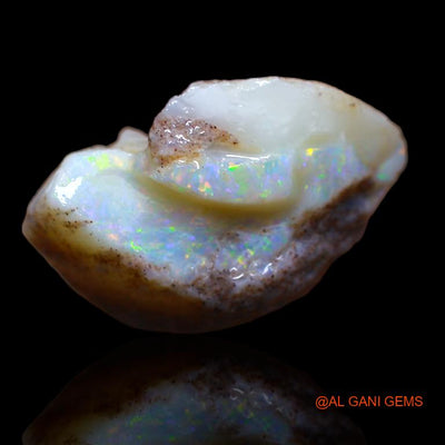 Natural Untreated Fire Opal Loose Gemstone Fancy Rough From Australia 13.50 Cts 14x12x7 mm R-367