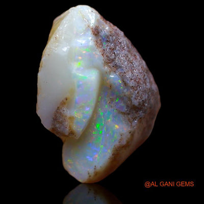 Natural Untreated Fire Opal Loose Gemstone Fancy Rough From Australia 13.50 Cts 14x12x7 mm R-367