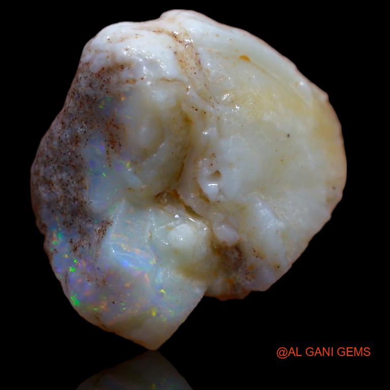 Natural Untreated Fire Opal Loose Gemstone Fancy Rough From Australia 13.50 Cts 14x12x7 mm R-367