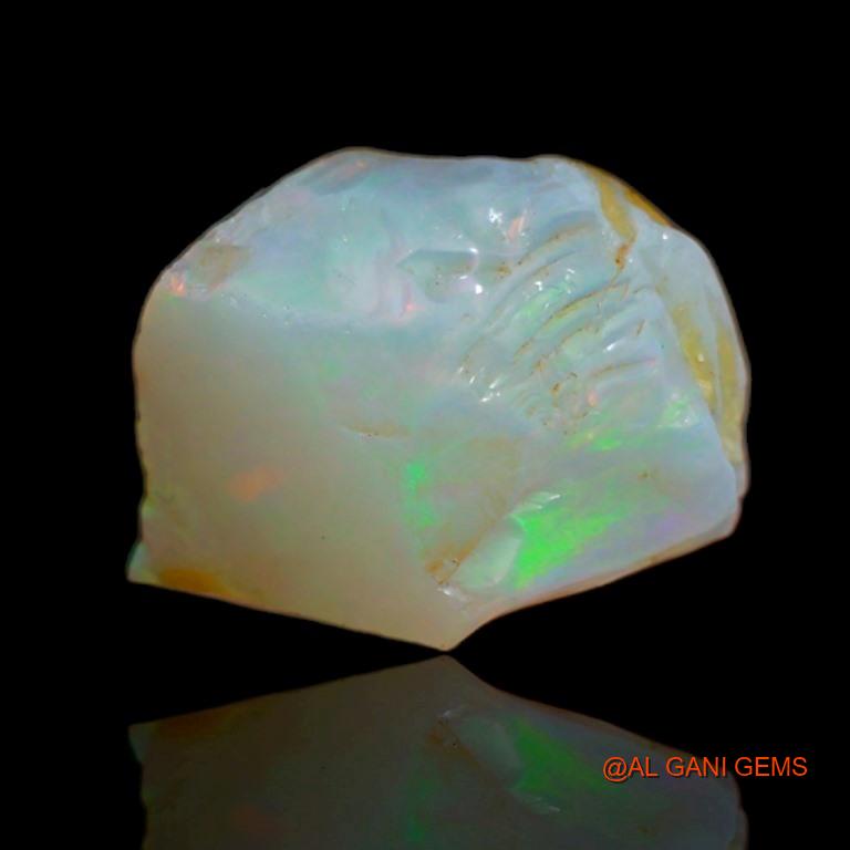 6.40 Cts Natural Australian Fire Opal Loose Gemstone Fancy Rough 7x5x4 mm R-36