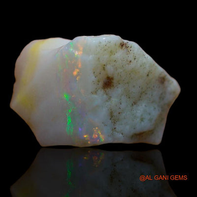 Natural Untreated Fire Opal Loose Gemstone Fancy Rough From Australia 9.40 Cts 19x12x9 mm R-378