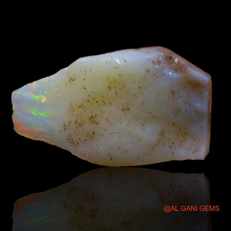 Natural Untreated Fire Opal Loose Gemstone Fancy Rough From Australia 7.00 Cts 18x10x5 mm R-383