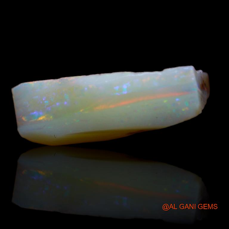 Natural Untreated Fire Opal Loose Gemstone Fancy Rough From Australia 7.00 Cts 18x10x5 mm R-383