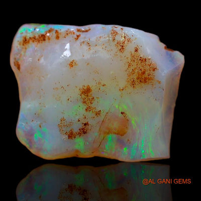 Natural Untreated Fire Opal Loose Gemstone Fancy Rough From Australia 3.80 Cts 14x11x4 mm R-387