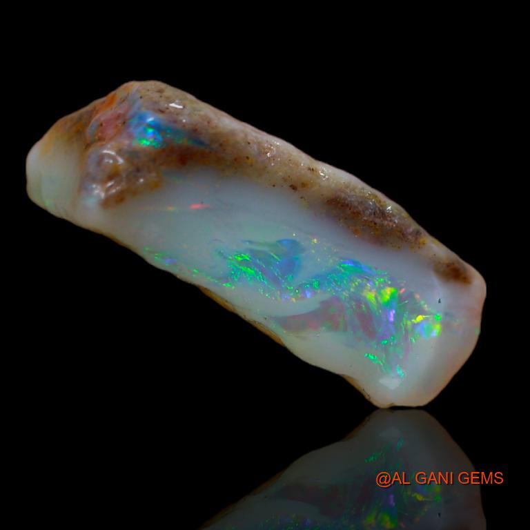 4.70 Cts Natural Australian Fire Opal Loose Gemstone Fancy Rough 14x7x6 mm R-396