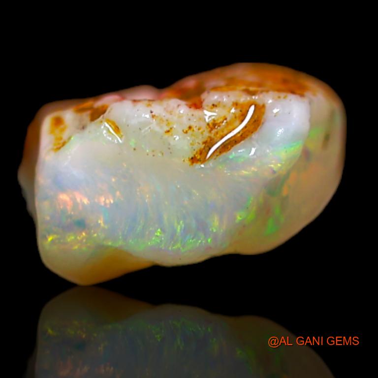 3.30 Cts Natural Australian Fire Opal Loose Gemstone Fancy Rough 15x9x5 mm R-399
