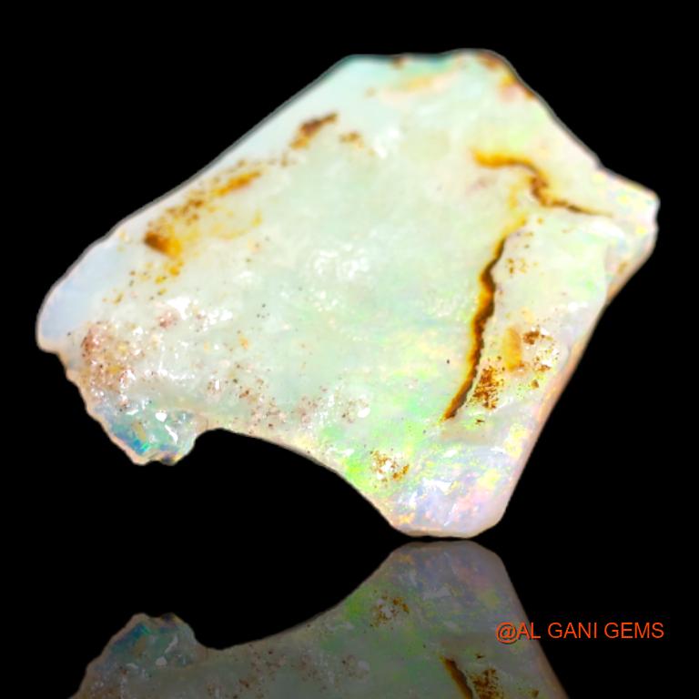 Natural Untreated Fire Opal Loose Gemstone Fancy Rough From Australia 5.20 Cts 19x16x2 mm R-3