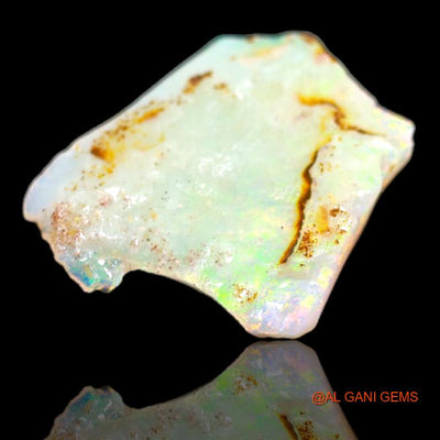 Natural Untreated Fire Opal Loose Gemstone Fancy Rough From Australia 5.20 Cts 19x16x2 mm R-3