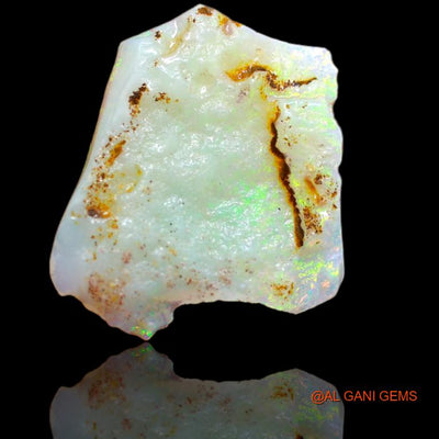 Natural Untreated Fire Opal Loose Gemstone Fancy Rough From Australia 5.20 Cts 19x16x2 mm R-3