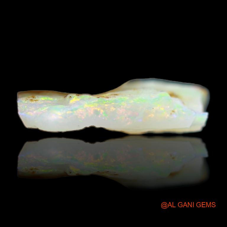 Natural Untreated Fire Opal Loose Gemstone Fancy Rough From Australia 5.20 Cts 19x16x2 mm R-3