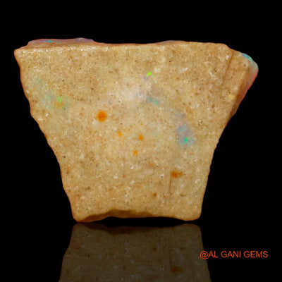 Natural Fire Opal Gemstone 25.00 Cts Loose Fancy Rough From Australia 31x23x5 mm R-405