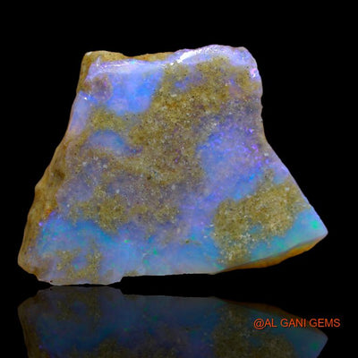Natural Fire Opal Gemstone 25.00 Cts Loose Fancy Rough From Australia 31x23x5 mm R-405