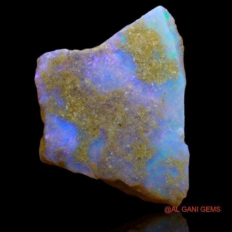 Natural Fire Opal Gemstone 25.00 Cts Loose Fancy Rough From Australia 31x23x5 mm R-405