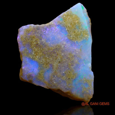 Natural Fire Opal Gemstone 25.00 Cts Loose Fancy Rough From Australia 31x23x5 mm R-405