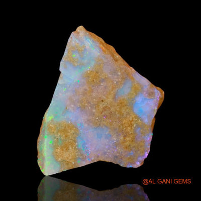 Natural Fire Opal Gemstone 25.00 Cts Loose Fancy Rough From Australia 31x23x5 mm R-405