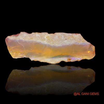 31.00 Cts Natural Australian Fire Opal Loose Gemstone Fancy Rough 46x14x8 mm R-406