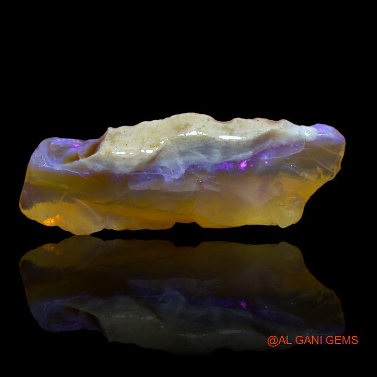 31.00 Cts Natural Australian Fire Opal Loose Gemstone Fancy Rough 46x14x8 mm R-406