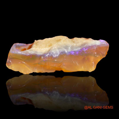 31.00 Cts Natural Australian Fire Opal Loose Gemstone Fancy Rough 46x14x8 mm R-406