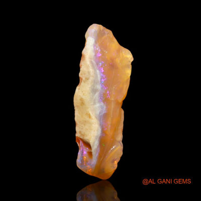 31.00 Cts Natural Australian Fire Opal Loose Gemstone Fancy Rough 46x14x8 mm R-406