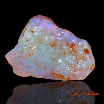 32.00 Cts Natural Australian Fire Opal Fancy Rough Loose Gemstone For Jewelry 30x23x10 mm R-407