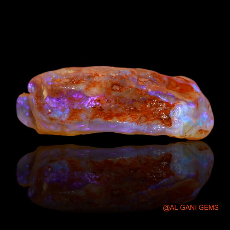 32.00 Cts Natural Australian Fire Opal Fancy Rough Loose Gemstone For Jewelry 30x23x10 mm R-407