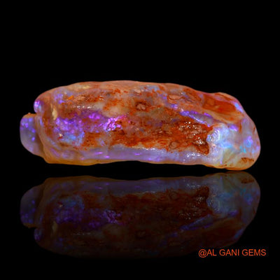 32.00 Cts Natural Australian Fire Opal Fancy Rough Loose Gemstone For Jewelry 30x23x10 mm R-407