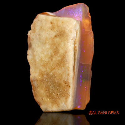 17.00 Cts Unheated Australian Fire Opal Loose Gemstone Fancy Rough Natural 27x17x7 mm R-417