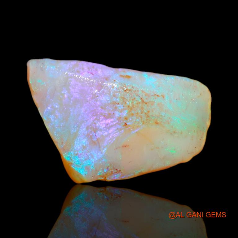 Natural Untreated Fire Opal Loose Gemstone Fancy Rough From Australia 14.00 Cts 27x17x4 mm R-419