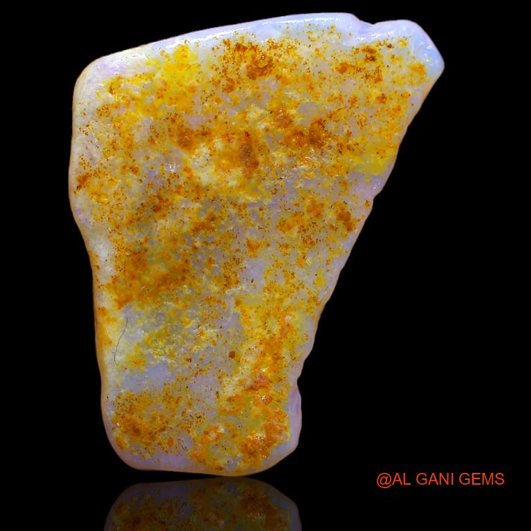 23.00 Cts Natural Australian Fire Opal Loose Gemstone Fancy Rough 31x25x4 mm R-422