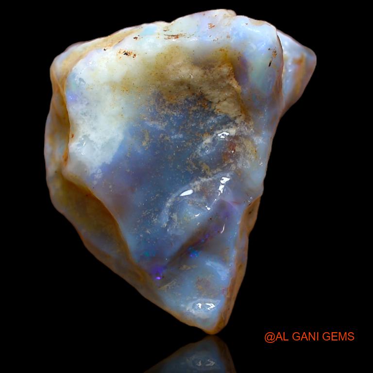 32.00 Cts Natural Australian Fire Opal Fancy Rough Loose Gemstone For Jewelry 26x20x11 mm R-424
