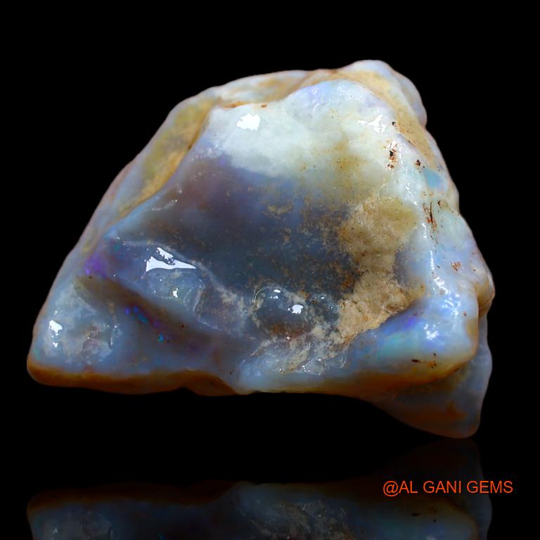 32.00 Cts Natural Australian Fire Opal Fancy Rough Loose Gemstone For Jewelry 26x20x11 mm R-424
