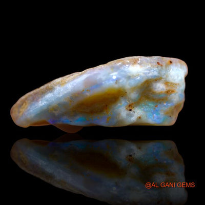 32.00 Cts Natural Australian Fire Opal Fancy Rough Loose Gemstone For Jewelry 26x20x11 mm R-424