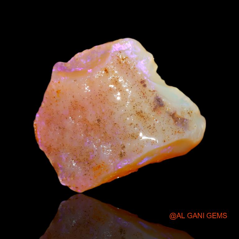 18.00 Cts Natural Australian Fire Opal Fancy Rough Loose Gemstone For Jewelry 26x22x5 mm R-425