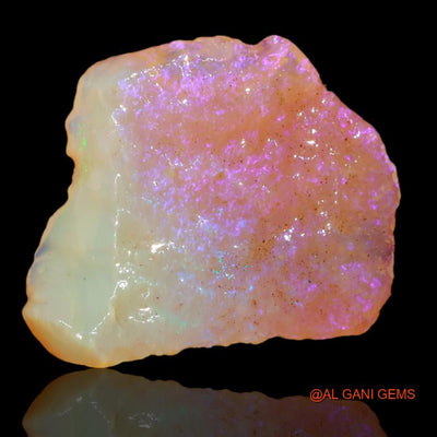 18.00 Cts Natural Australian Fire Opal Fancy Rough Loose Gemstone For Jewelry 26x22x5 mm R-425