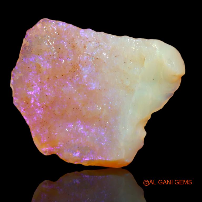 18.00 Cts Natural Australian Fire Opal Fancy Rough Loose Gemstone For Jewelry 26x22x5 mm R-425
