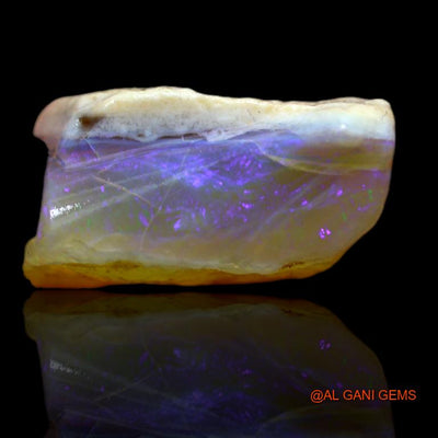 Natural Fire Opal Gemstone 30.00 Cts Loose Fancy Rough From Australia 16x21x11 mm R-427