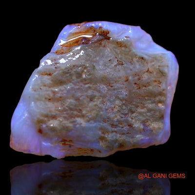 Natural Fire Opal Gemstone 17.00 Cts Loose Fancy Rough From Australia 19x19x9 mm R-430