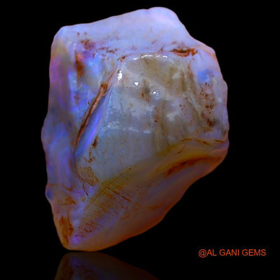Natural Fire Opal Gemstone 17.00 Cts Loose Fancy Rough From Australia 19x19x9 mm R-430