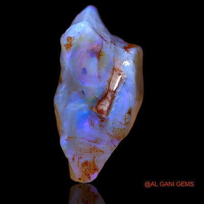 Natural Fire Opal Gemstone 17.00 Cts Loose Fancy Rough From Australia 19x19x9 mm R-430