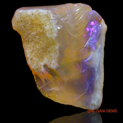 15.00 Cts Natural Australian Fire Opal Fancy Rough Loose Gemstone For Jewelry 19x22x7 mm R-431