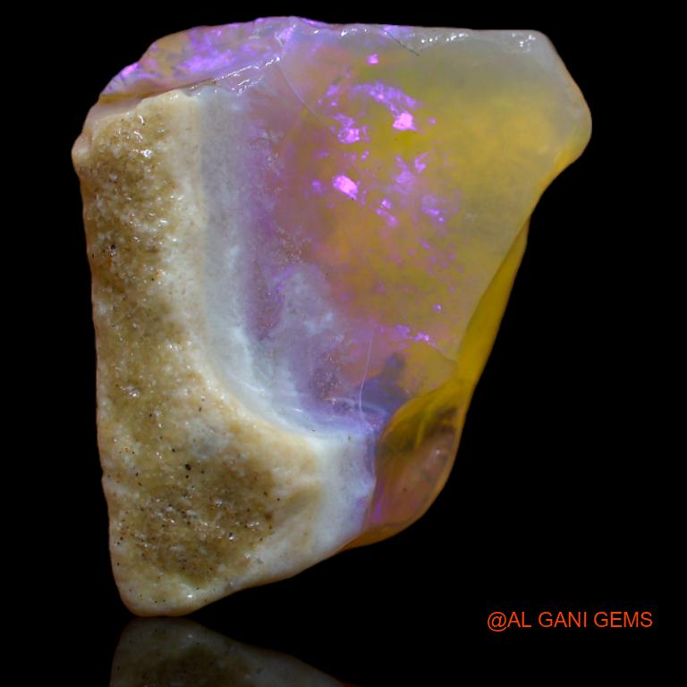 15.00 Cts Natural Australian Fire Opal Fancy Rough Loose Gemstone For Jewelry 19x22x7 mm R-431