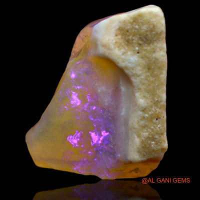 15.00 Cts Natural Australian Fire Opal Fancy Rough Loose Gemstone For Jewelry 19x22x7 mm R-431