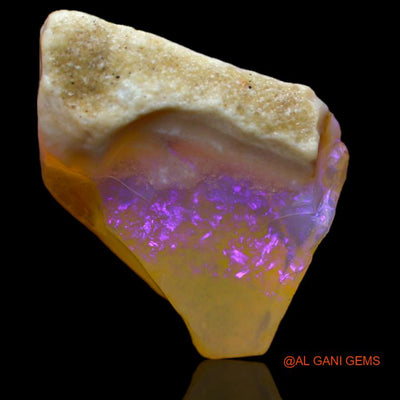 15.00 Cts Natural Australian Fire Opal Fancy Rough Loose Gemstone For Jewelry 19x22x7 mm R-431