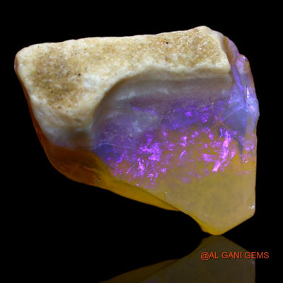 15.00 Cts Natural Australian Fire Opal Fancy Rough Loose Gemstone For Jewelry 19x22x7 mm R-431