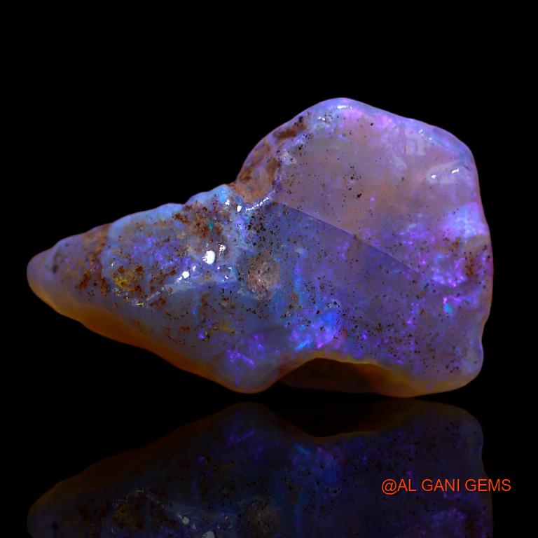 12.80 Cts Natural Australian Fire Opal Loose Gemstone Fancy Rough 24x15x10 mm R-434