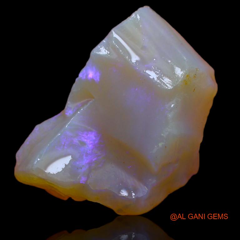 Natural Fire Opal Gemstone 10.00 Cts Loose Fancy Rough From Australia 20x14x6 mm R-435