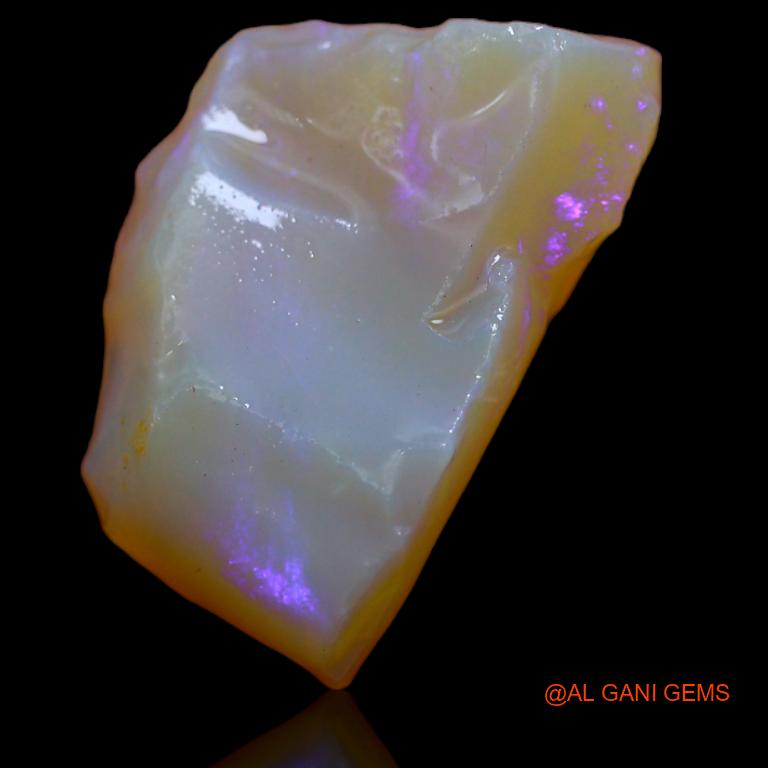 Natural Fire Opal Gemstone 10.00 Cts Loose Fancy Rough From Australia 20x14x6 mm R-435
